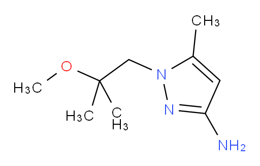 1-(2-methoxy-2-methylpropyl)-5-methyl-1H-pyrazol-3-amine