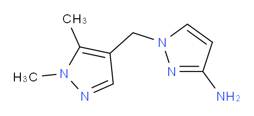 1-[(1,5-dimethyl-1H-pyrazol-4-yl)methyl]-1H-pyrazol-3-amine