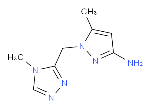 5-methyl-1-[(4-methyl-4H-1,2,4-triazol-3-yl)methyl]-1H-pyrazol-3-amine