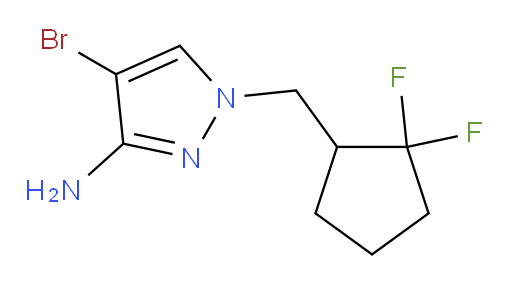 4-bromo-1-[(2,2-difluorocyclopentyl)methyl]-1H-pyrazol-3-amine