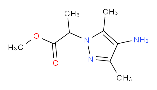 methyl 2-(4-amino-3,5-dimethyl-1H-pyrazol-1-yl)propanoate