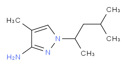 4-methyl-1-(4-methylpentan-2-yl)-1H-pyrazol-3-amine