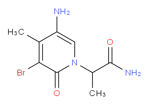 2-(5-amino-3-bromo-4-methyl-2-oxo-1,2-dihydropyridin-1-yl)propanamide