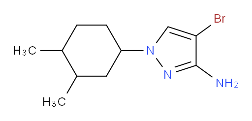 4-bromo-1-(3,4-dimethylcyclohexyl)-1H-pyrazol-3-amine
