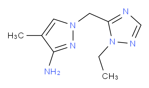 1-[(1-ethyl-1H-1,2,4-triazol-5-yl)methyl]-4-methyl-1H-pyrazol-3-amine