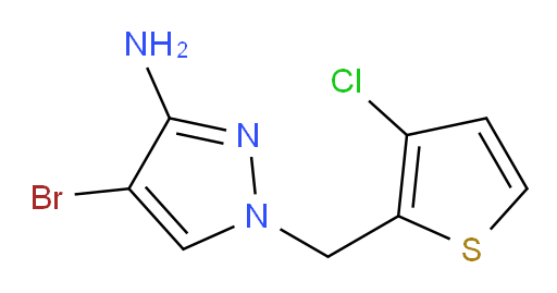4-bromo-1-[(3-chlorothiophen-2-yl)methyl]-1H-pyrazol-3-amine