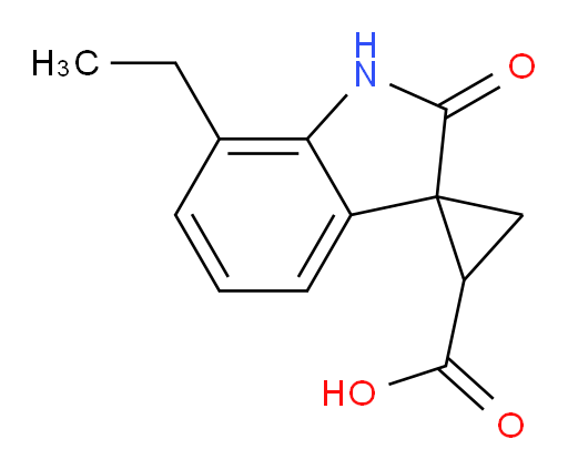 7'-ethyl-2'-oxo-1',2'-dihydrospiro[cyclopropane-1,3'-indole]-2-carboxylic acid