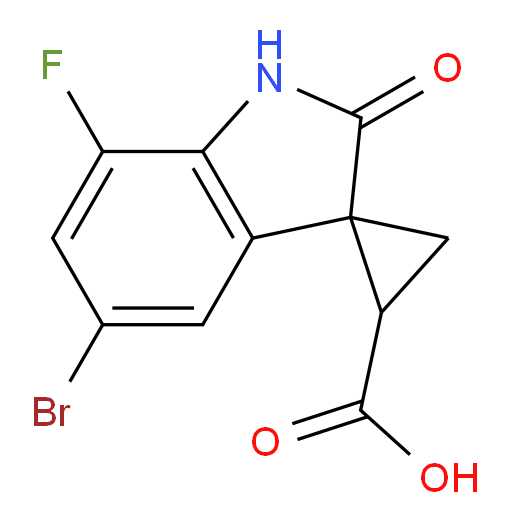 5'-bromo-7'-fluoro-2'-oxo-1',2'-dihydrospiro[cyclopropane-1,3'-indole]-3-carboxylic acid