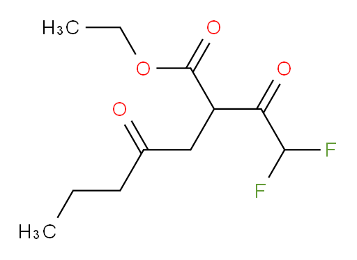 ethyl 2-(2,2-difluoroacetyl)-4-oxoheptanoate