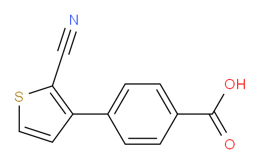 4-(2-cyanothiophen-3-yl)benzoic acid