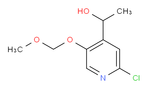 1-[2-chloro-5-(methoxymethoxy)pyridin-4-yl]ethan-1-ol