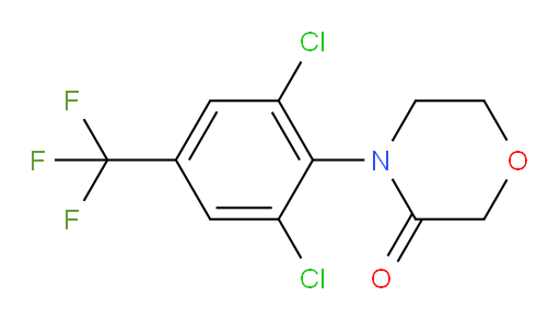 4-[2,6-dichloro-4-(trifluoromethyl)phenyl]morpholin-3-one