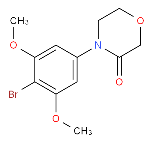 4-(4-bromo-3,5-dimethoxyphenyl)morpholin-3-one