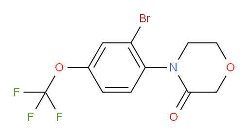 4-[2-bromo-4-(trifluoromethoxy)phenyl]morpholin-3-one