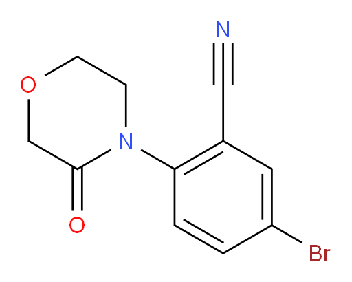5-bromo-2-(3-oxomorpholin-4-yl)benzonitrile