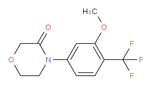 4-[3-methoxy-4-(trifluoromethyl)phenyl]morpholin-3-one