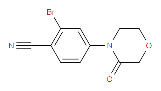 2-bromo-4-(3-oxomorpholin-4-yl)benzonitrile