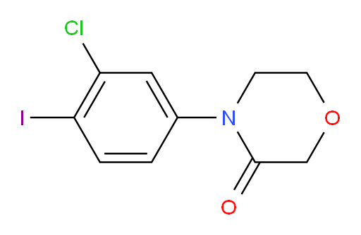 4-(3-chloro-4-iodophenyl)morpholin-3-one