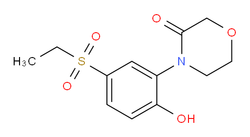 4-[5-(ethanesulfonyl)-2-hydroxyphenyl]morpholin-3-one