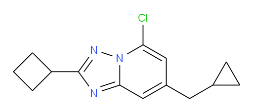 5-chloro-2-cyclobutyl-7-(cyclopropylmethyl)-[1,2,4]triazolo[1,5-a]pyridine