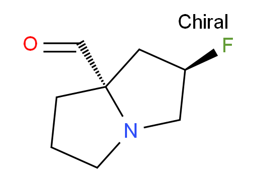 (2R,7aS)-2-fluorohexahydro-1H-pyrrolizine-7a-carbaldehyde