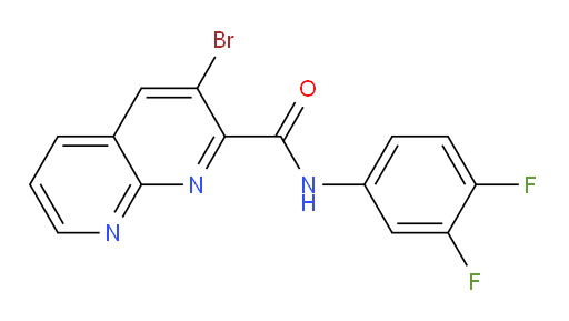 3-bromo-N-(3,4-difluorophenyl)-1,8-naphthyridine-2-carboxamide