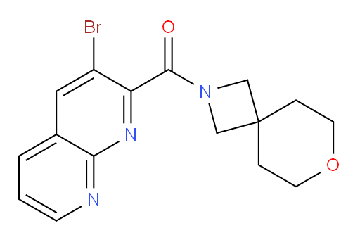 (3-bromo-1,8-naphthyridin-2-yl)(7-oxa-2-azaspiro[3.5]nonan-2-yl)methanone
