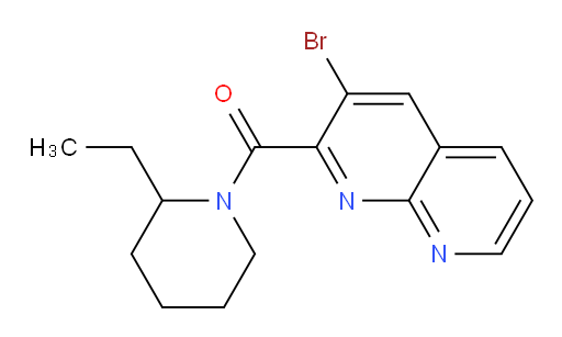 (3-bromo-1,8-naphthyridin-2-yl)(2-ethylpiperidin-1-yl)methanone