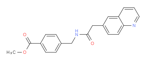 methyl 4-((2-(quinolin-6-yl)acetamido)methyl)benzoate