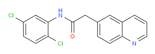 N-(2,5-dichlorophenyl)-2-(quinolin-6-yl)acetamide
