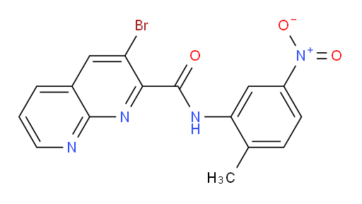 3-bromo-N-(2-methyl-5-nitrophenyl)-1,8-naphthyridine-2-carboxamide