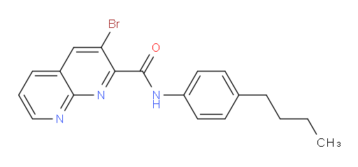 3-bromo-N-(4-butylphenyl)-1,8-naphthyridine-2-carboxamide