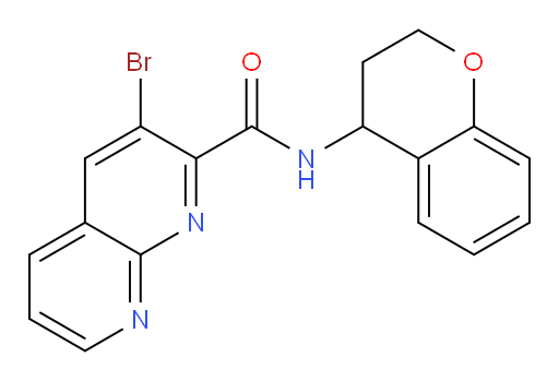 3-bromo-N-(chroman-4-yl)-1,8-naphthyridine-2-carboxamide