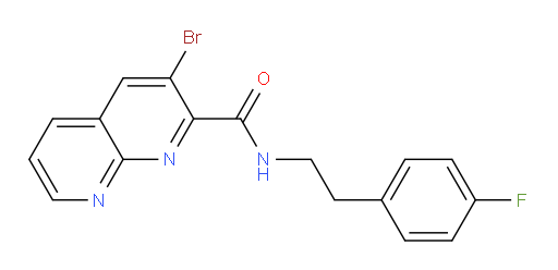 3-bromo-N-(4-fluorophenethyl)-1,8-naphthyridine-2-carboxamide