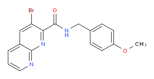 3-bromo-N-(4-methoxybenzyl)-1,8-naphthyridine-2-carboxamide