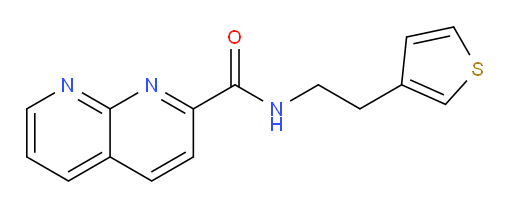 N-(2-(thiophen-3-yl)ethyl)-1,8-naphthyridine-2-carboxamide
