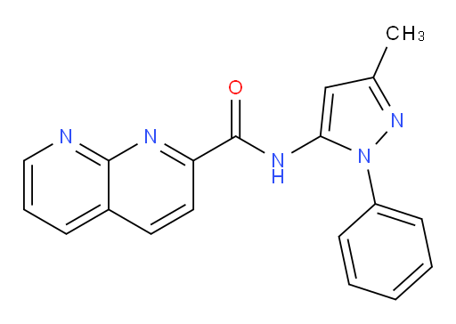 N-(3-methyl-1-phenyl-1H-pyrazol-5-yl)-1,8-naphthyridine-2-carboxamide