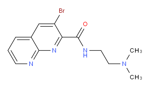3-bromo-N-(2-(dimethylamino)ethyl)-1,8-naphthyridine-2-carboxamide