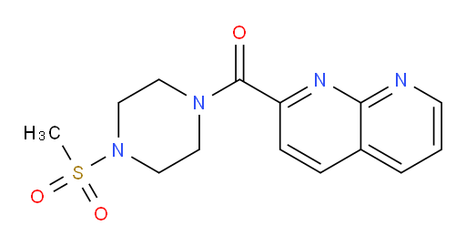 (4-(methylsulfonyl)piperazin-1-yl)(1,8-naphthyridin-2-yl)methanone