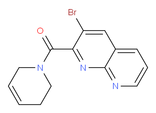 (3-bromo-1,8-naphthyridin-2-yl)(5,6-dihydropyridin-1(2H)-yl)methanone