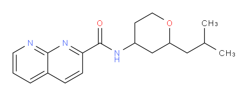 N-(2-isobutyltetrahydro-2H-pyran-4-yl)-1,8-naphthyridine-2-carboxamide