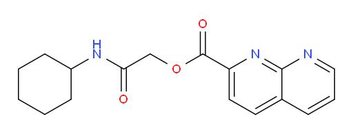 2-(cyclohexylamino)-2-oxoethyl 1,8-naphthyridine-2-carboxylate