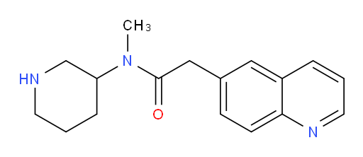 N-methyl-N-(piperidin-3-yl)-2-(quinolin-6-yl)acetamide