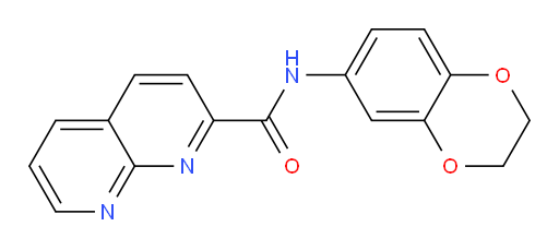N-(2,3-dihydrobenzo[b][1,4]dioxin-6-yl)-1,8-naphthyridine-2-carboxamide