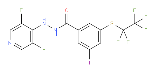 N'-(3,5-difluoropyridin-4-yl)-3-iodo-5-((perfluoroethyl)thio)benzohydrazide