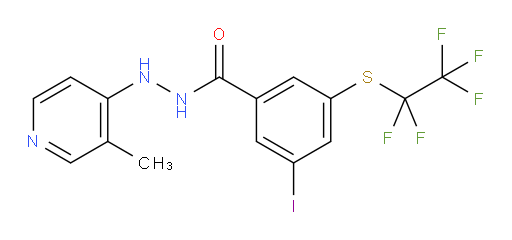 3-iodo-N'-(3-methylpyridin-4-yl)-5-((perfluoroethyl)thio)benzohydrazide