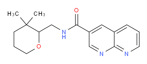N-((3,3-dimethyltetrahydro-2H-pyran-2-yl)methyl)-1,8-naphthyridine-3-carboxamide