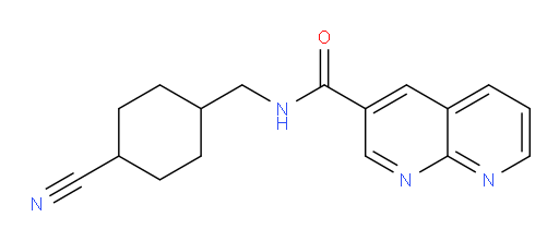 N-((4-cyanocyclohexyl)methyl)-1,8-naphthyridine-3-carboxamide