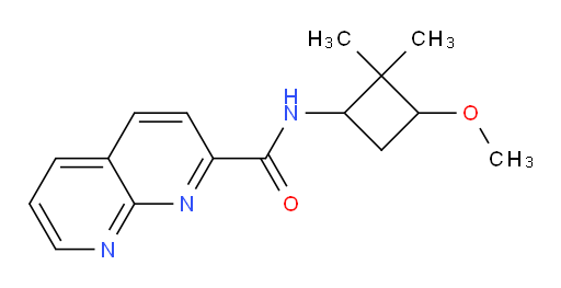 N-(3-methoxy-2,2-dimethylcyclobutyl)-1,8-naphthyridine-2-carboxamide