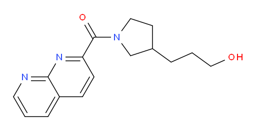 (3-(3-hydroxypropyl)pyrrolidin-1-yl)(1,8-naphthyridin-2-yl)methanone